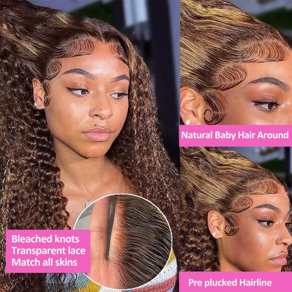 427 Highlight Ombre Wig Human  - огляд і ціна Lace Front Wigs