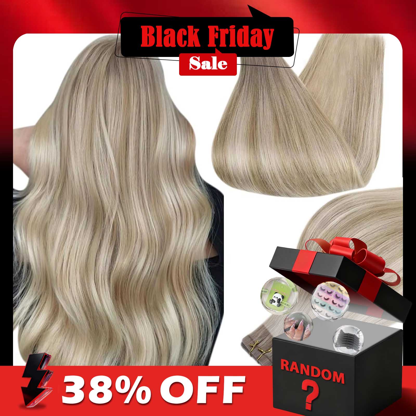 Full Shine Tape In Human Hair  - огляд і ціна Invisible Tape In Extensions Real Hair