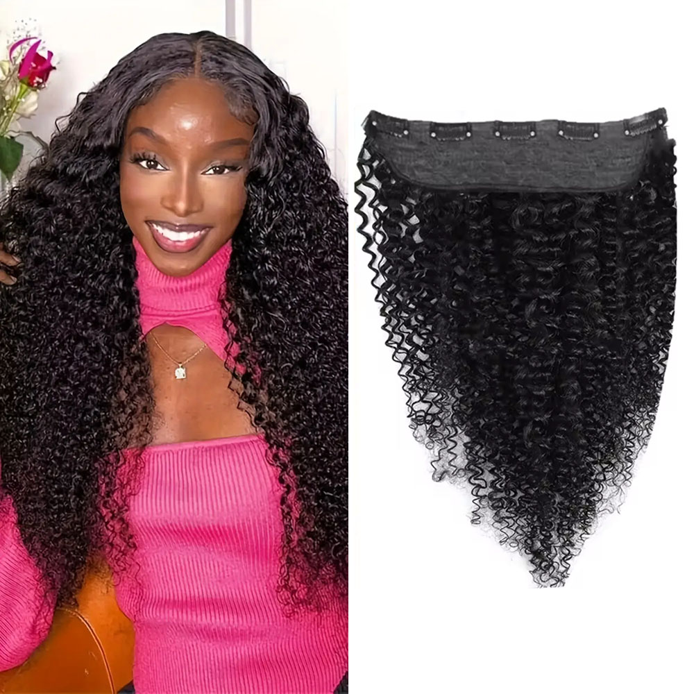 1 Pcs Clips In One Piece Hair  - огляд і ціна Seamless Clip In Hair Extensions Human Hair