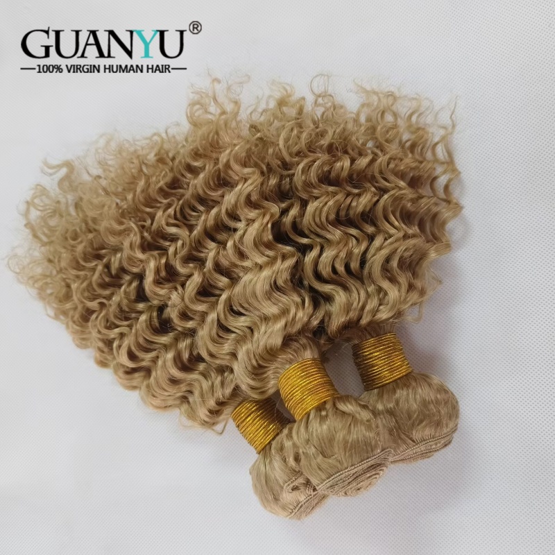 #27 Honey Blonde Deep Wave Omb - огляд і ціна Deep Wave 3 Bundles With Closure