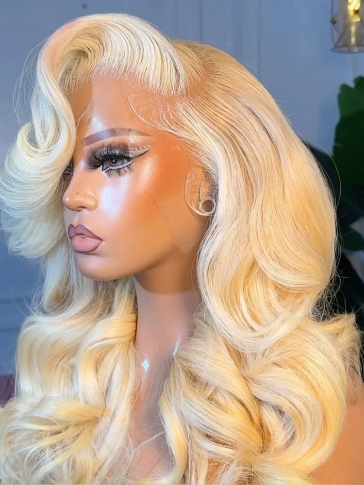 Honey Blonde 613 Body Wave Hum - огляд і ціна 613 Blonde Body Wave Lace Front Wig