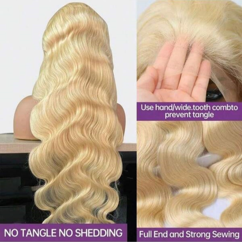 Honey Blonde 613 Body Wave Hum - огляд і ціна 613 Blonde Body Wave Lace Front Wig