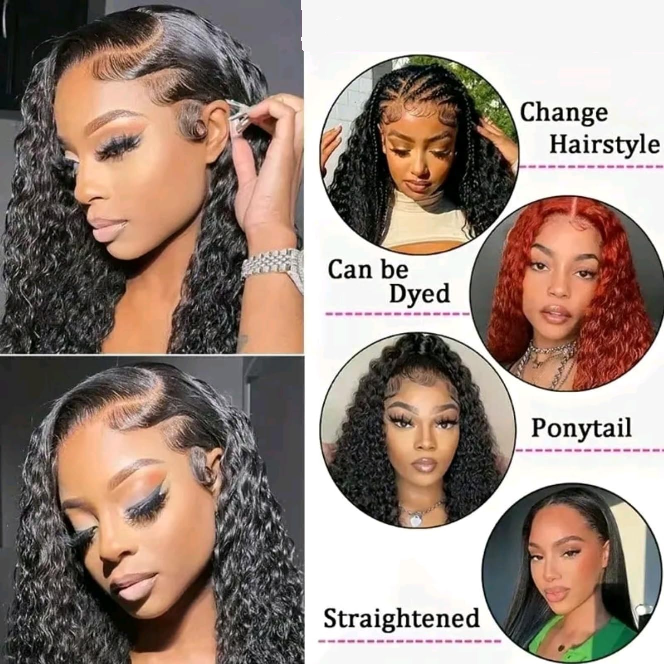 200 Density 13x4 13x6 HD Trans - огляд і ціна Human Hair Wigs