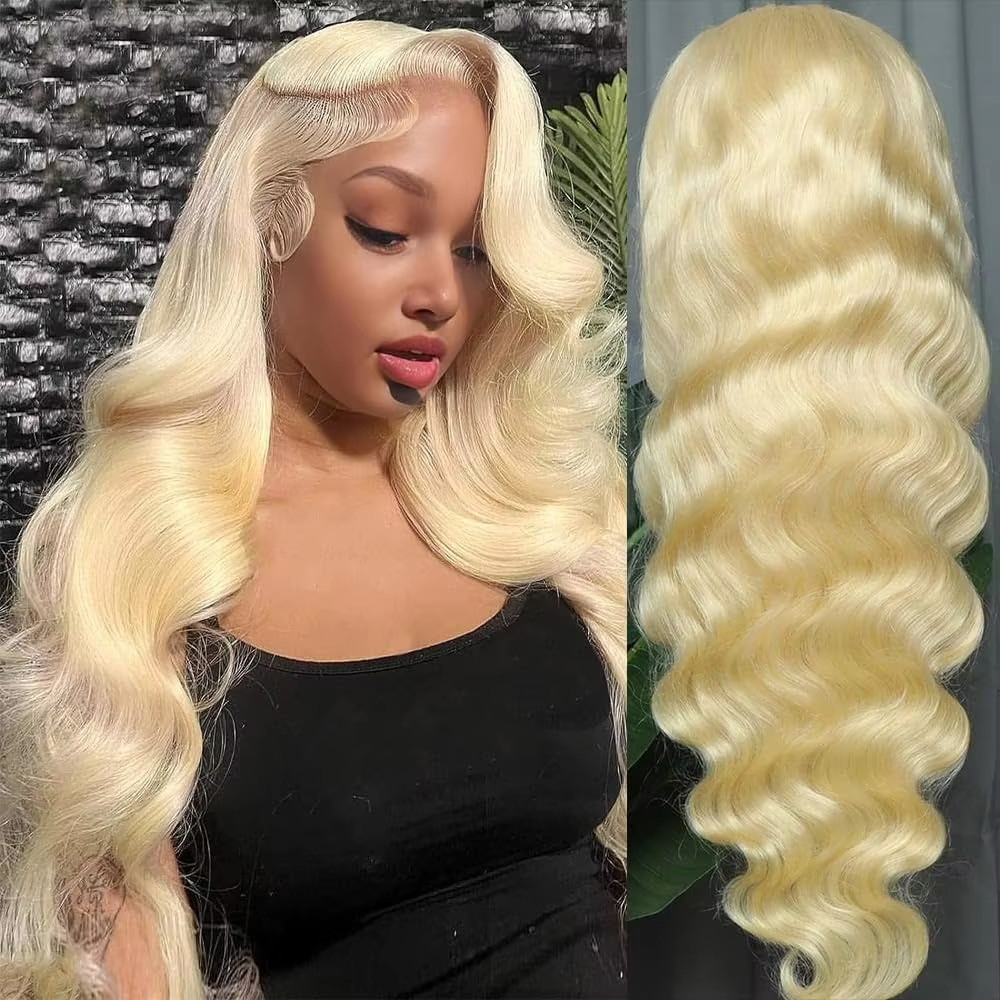 613 13x6 HD Transparent Lace F - огляд і ціна 613 Blonde Body Wave Lace Front Wig