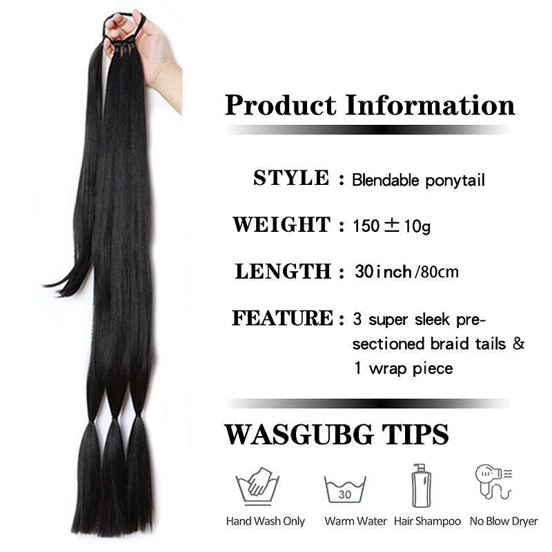 30Inch Synthetic Long Braided  - огляд і ціна Hair Bundles