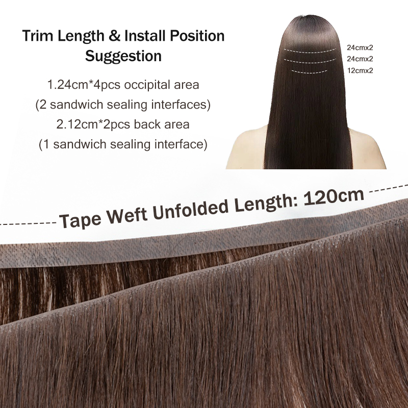 Invisible Long Tape PU Weft Hu - огляд і ціна Invisible Tape In Extensions Real Hair