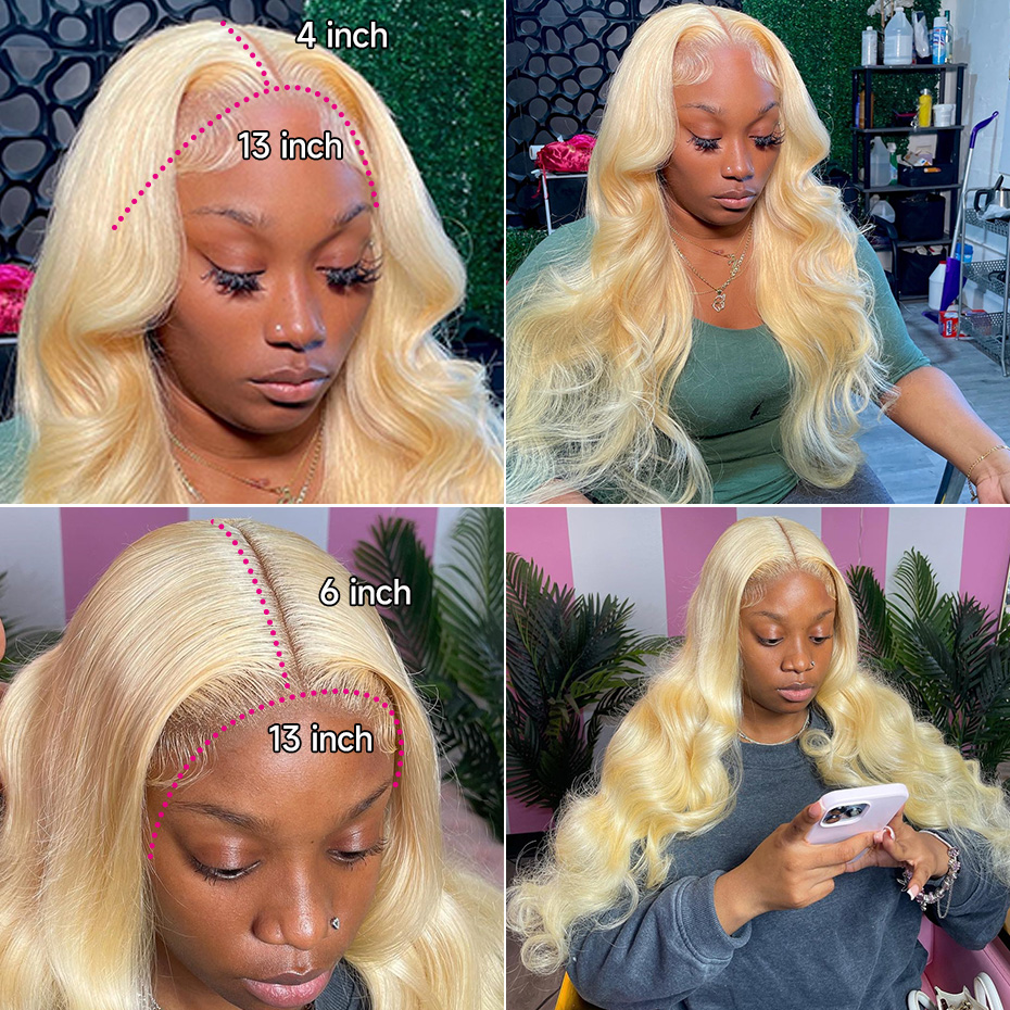 613 Colored Body Wave Human Ha - огляд і ціна 613 Blonde Body Wave Lace Front Wig