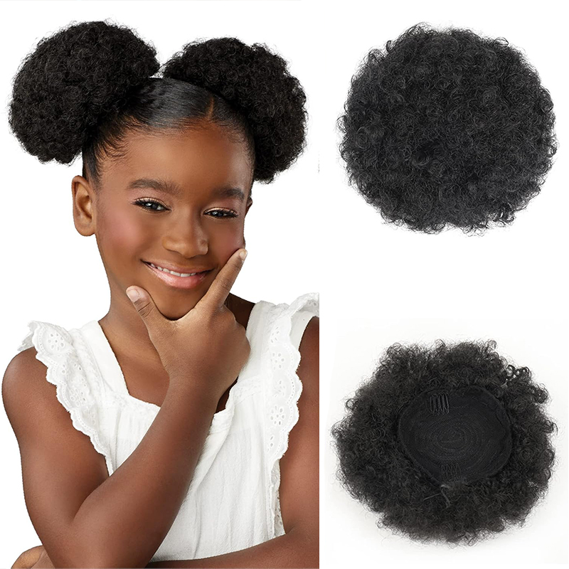 Synthetic Afro Puff Drawstring - огляд і ціна Drawstring Afro Curly Puff Ponytail