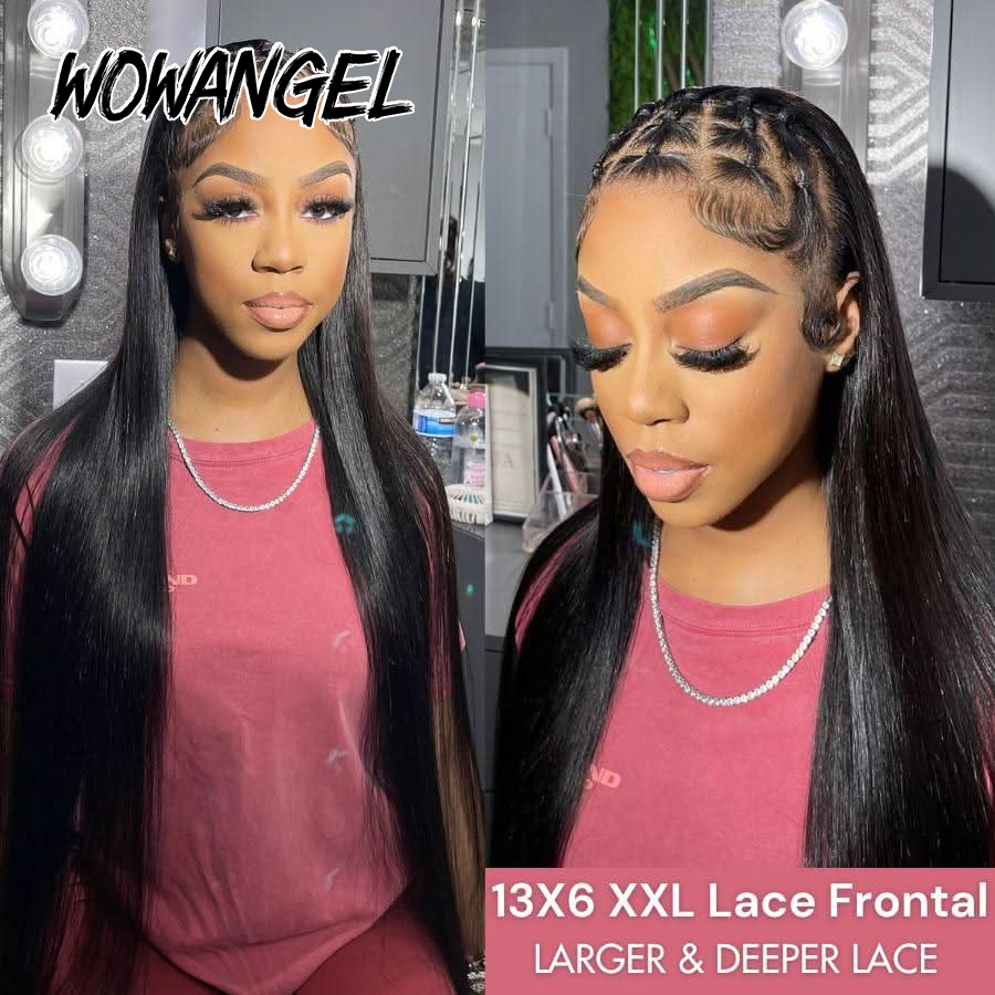 WOWANGEL Straight Lace Front W - огляд і ціна Hd Lace Frontal Wig Human Hair Pre Plucked