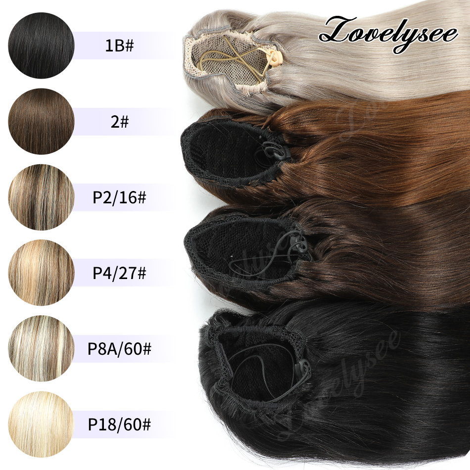 14-18Inch Short Drawstring Pon - огляд і ціна Seamless Clip In Hair Extensions Human Hair