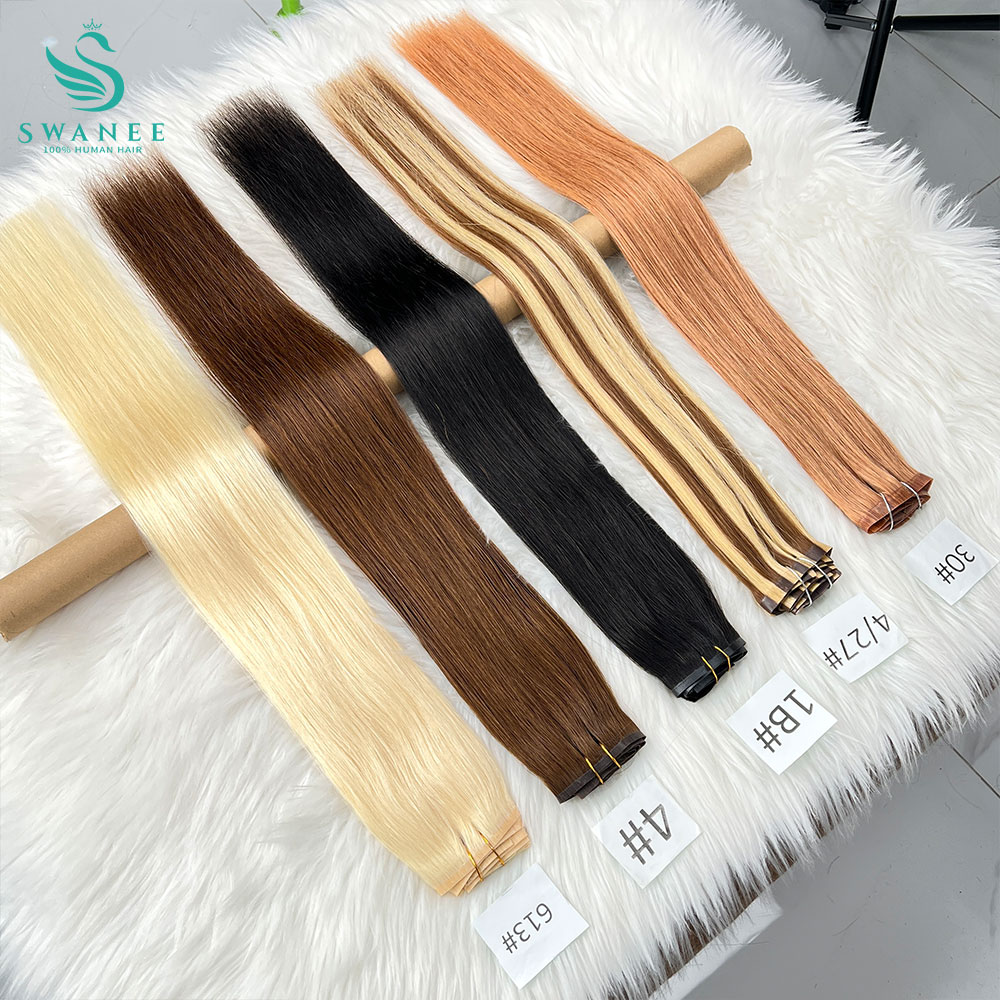 Clip in Hair Extensions Real N - огляд і ціна Seamless Clip In Hair Extensions Human Hair