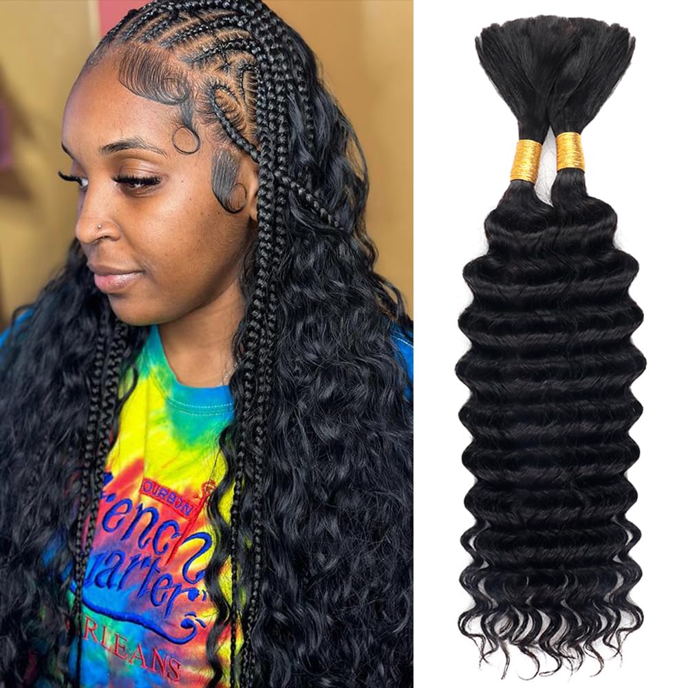 Deep Water Wave No Weft Virgin - огляд і ціна Water Wave Bulk Human Hair For Braiding