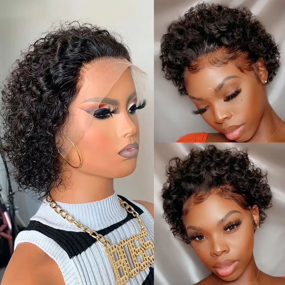 Pixie Cut Wigs 13x4 Pixie Curl - огляд і ціна Short Pixie Cut Wig Human Hair Cheap