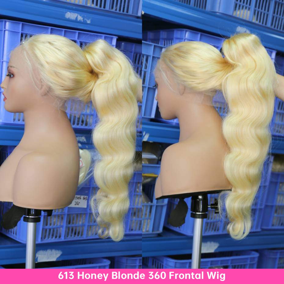 Platinum Blonde 613 Hd 13x6 La - огляд і ціна 613 Blonde Body Wave Lace Front Wig