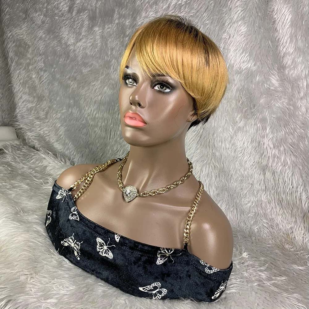 8 Inch Short Remy Hair Wig Bra - огляд і ціна Short Pixie Cut Wig Human Hair Cheap