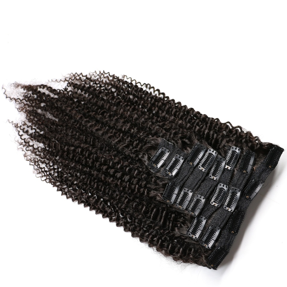 Kinky Curly Clip In Human Hair - огляд і ціна Seamless Clip In Hair Extensions Human Hair