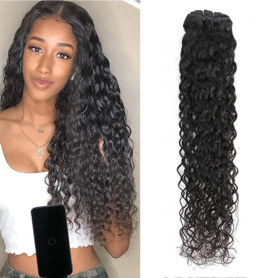Water Wave Clip In Hair Extens - огляд і ціна Seamless Clip In Hair Extensions Human Hair