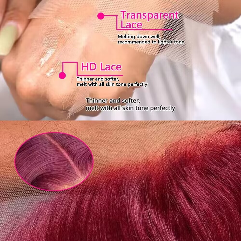 200 Density Burgundy Deep Wave - огляд і ціна Human Hair Wigs