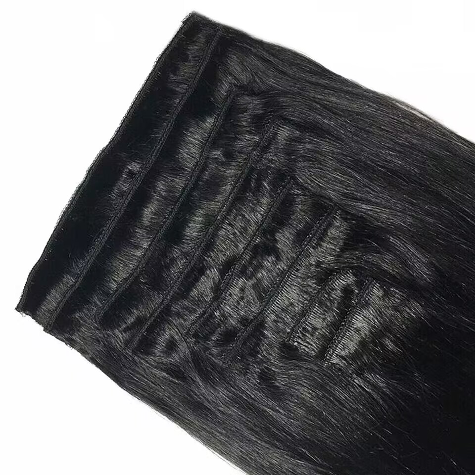 Clip in Hair Extensions Straig - огляд і ціна Invisible Tape In Extensions Real Hair