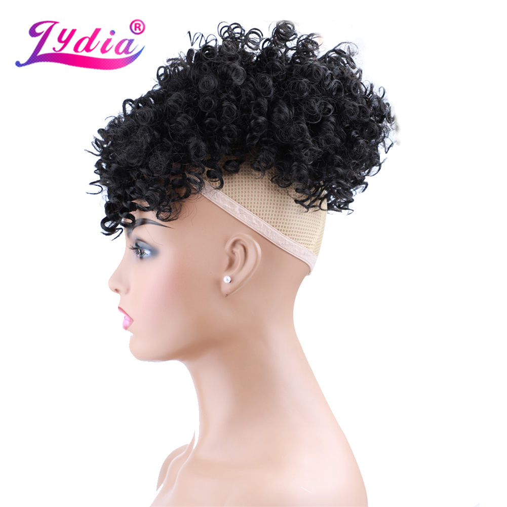 Lydia Drawstring Synthetic Hig - огляд і ціна Drawstring Afro Curly Puff Ponytail