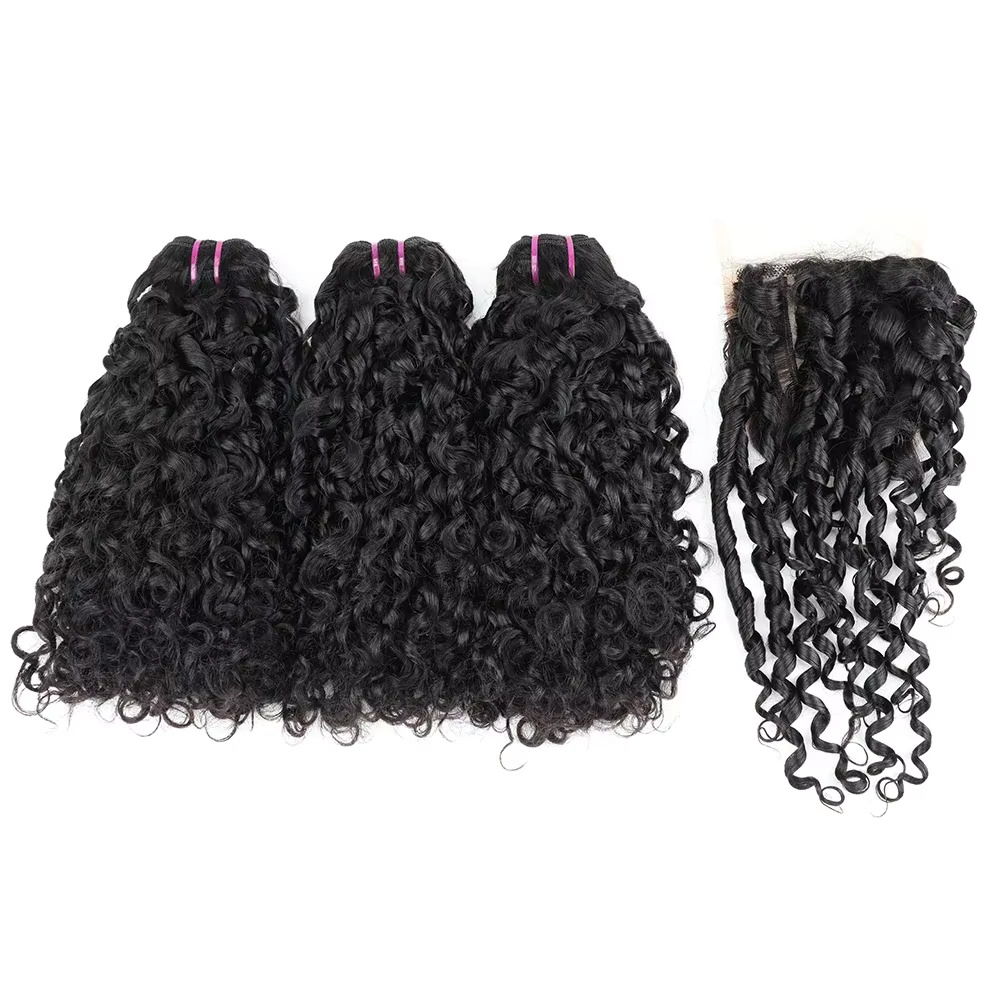 Pixie Curl Hair Bundles with C - огляд і ціна Deep Wave 3 Bundles With Closure