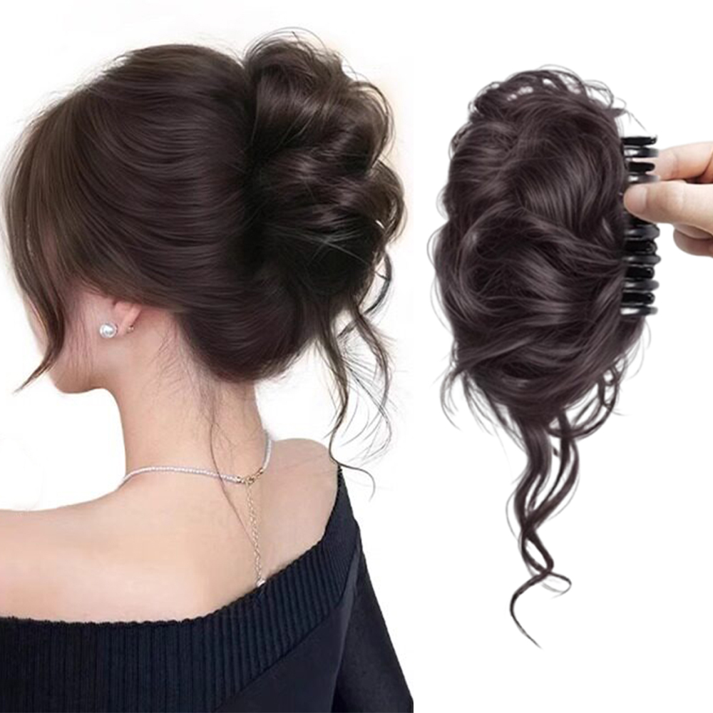 1pc Elegant Chignon Bun Extens - огляд і ціна Claw Clip Messy Bun Hair Piece