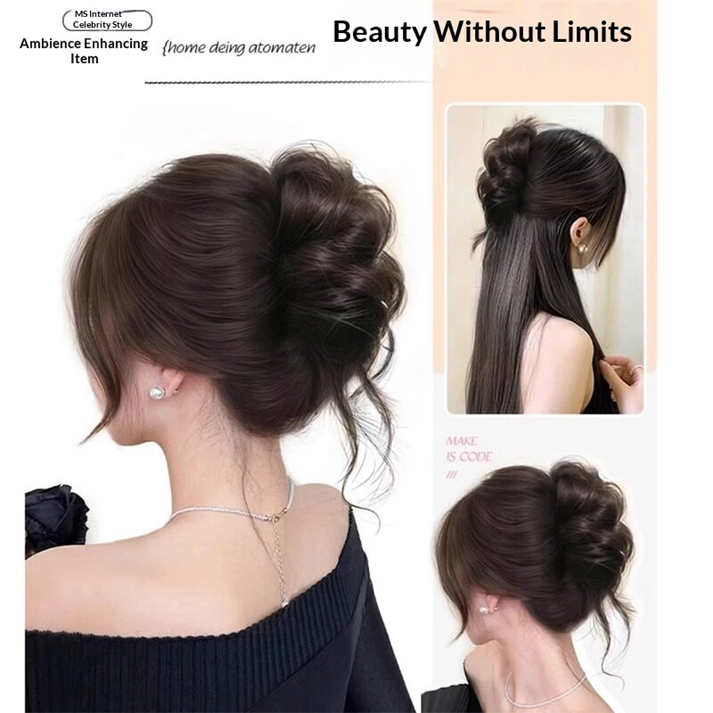 1pc Elegant Chignon Bun Extens - огляд і ціна Claw Clip Messy Bun Hair Piece